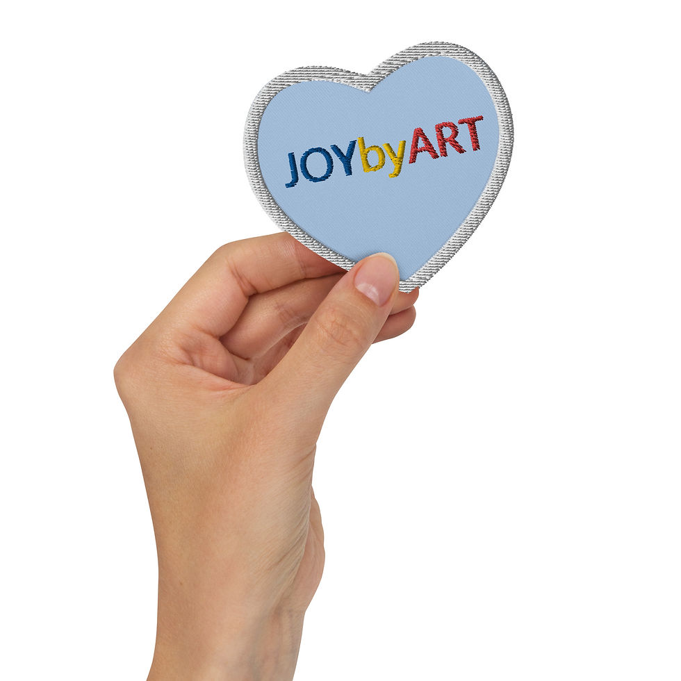 Thumbnail: JOYbyART Embroidered Patches - Heart - 3.1″×2.8″ (Customizable)