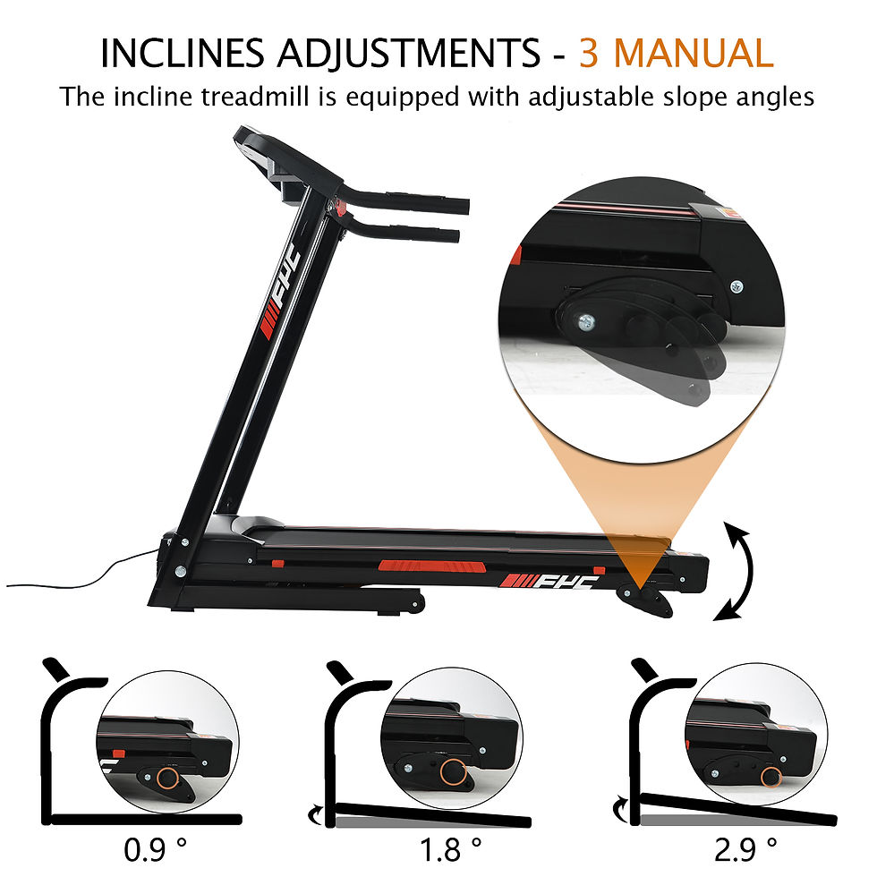 Miniatura: 折叠式跑步机,便携可调坡度 Folding Treadmills for Home, Portable Foldable w/ Incline 2.5HP