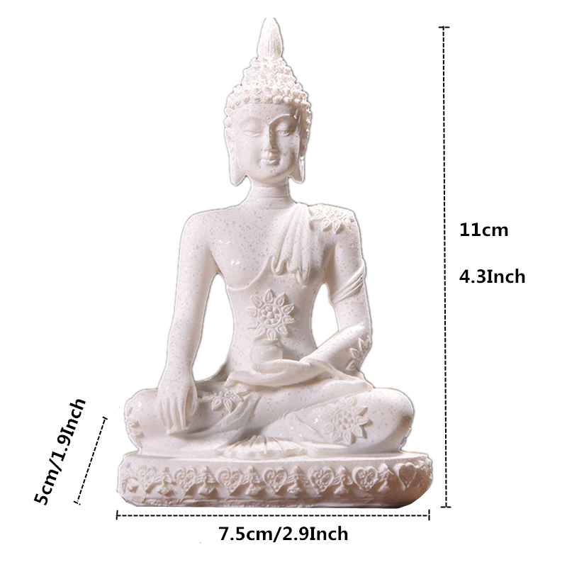 Thumbnail: Holy Buddha Statue -  Nature Energy Fengshui Miniature Sandstone