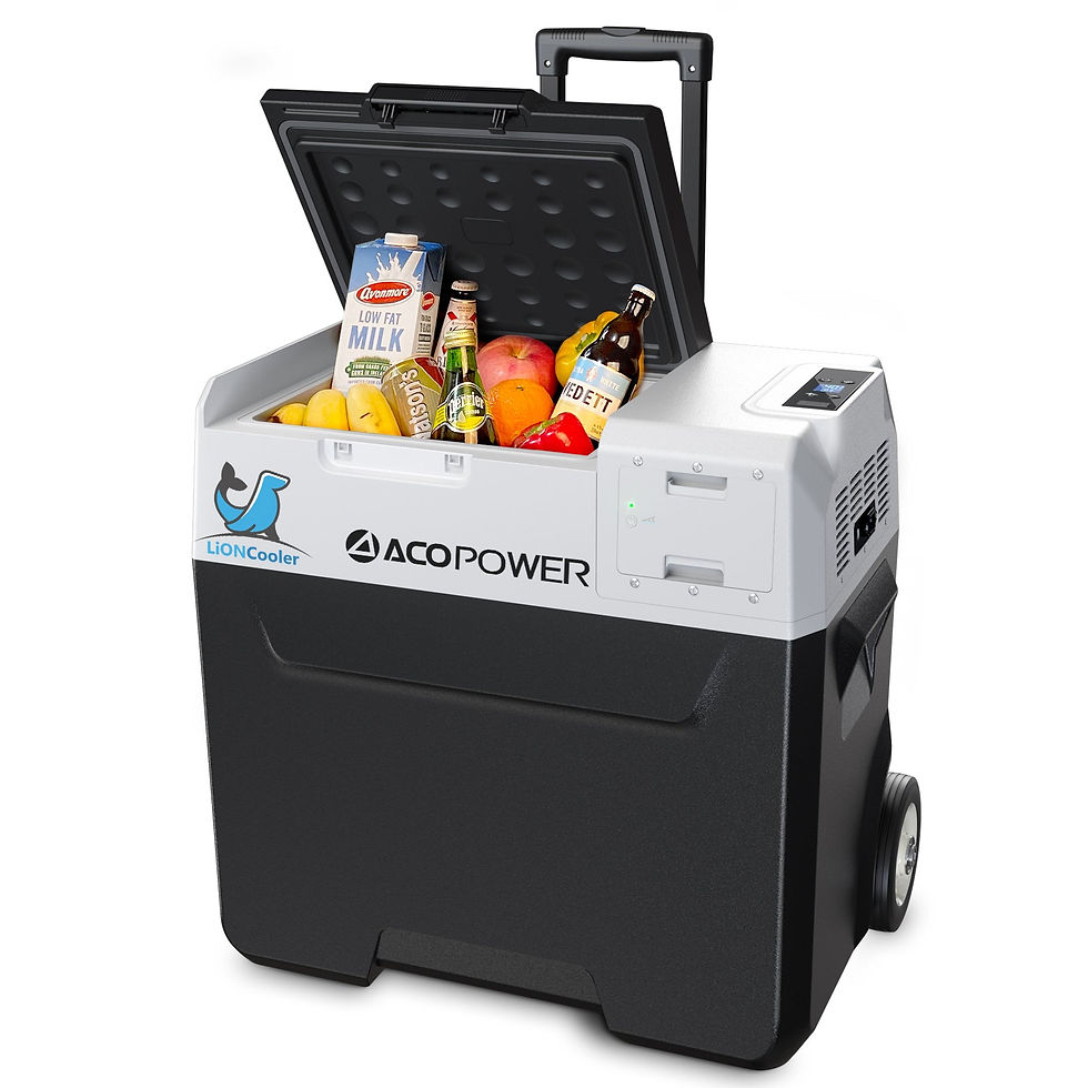Thumbnail: LionCooler X50A Portable Solar Fridge Freezer, 52 Quarts