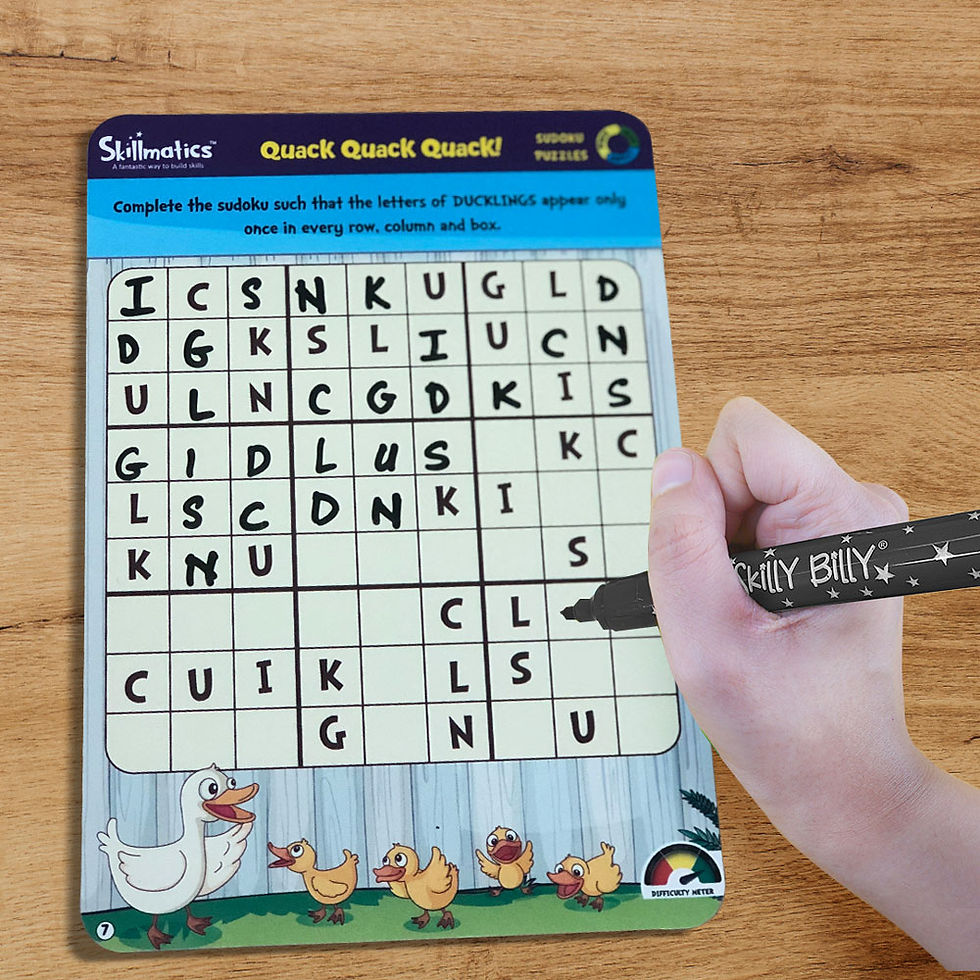 Thumbnail: Skillmatics Sudoku Puzzles - Stimulate Child's Mind and Teach Creative Thinking