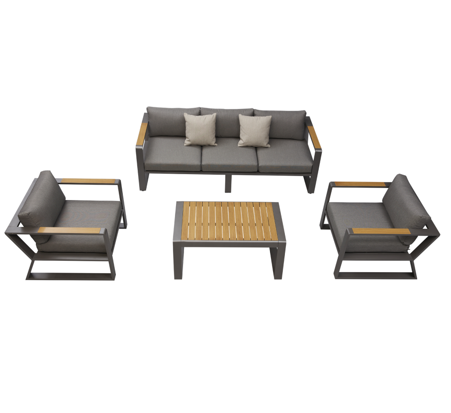 Thumbnail: HIGOLD Exee Teak Outdoor Chat Set-Series3055