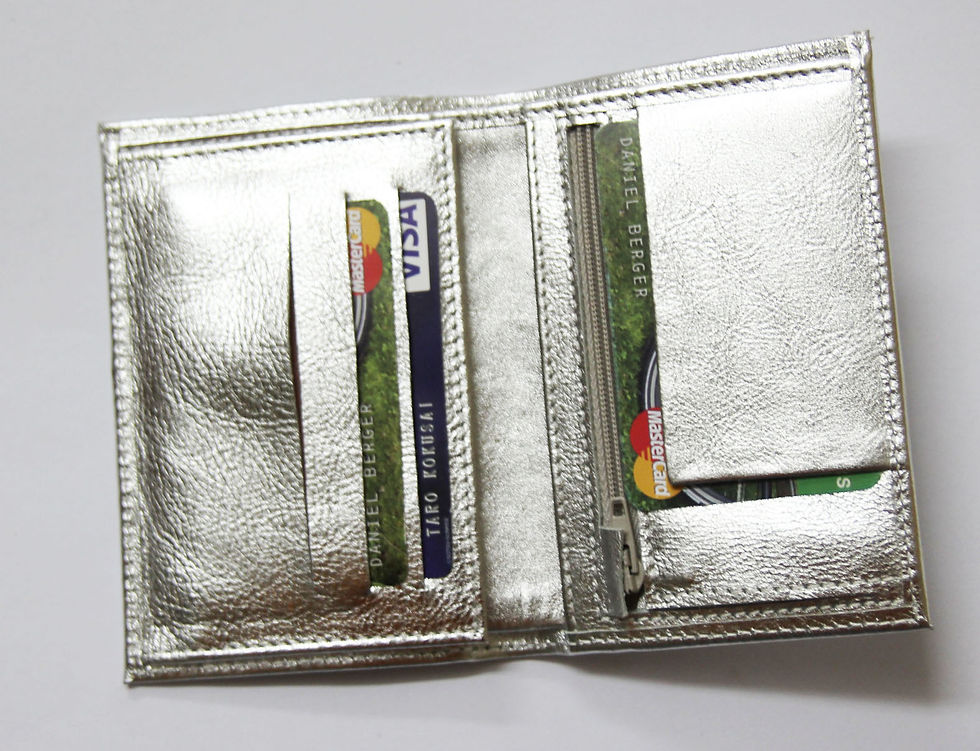 Thumbnail: Mirror - ♀️ Silver Leather Wallet