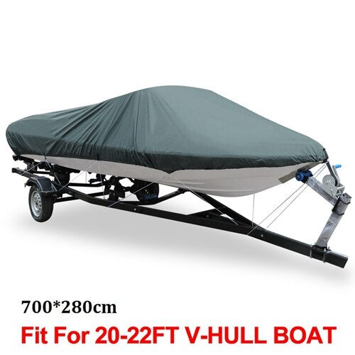 Thumbnail: *Boat Parts] X AUTOHAUX  Trailerable Boat Cover, Waterproof Speedboat