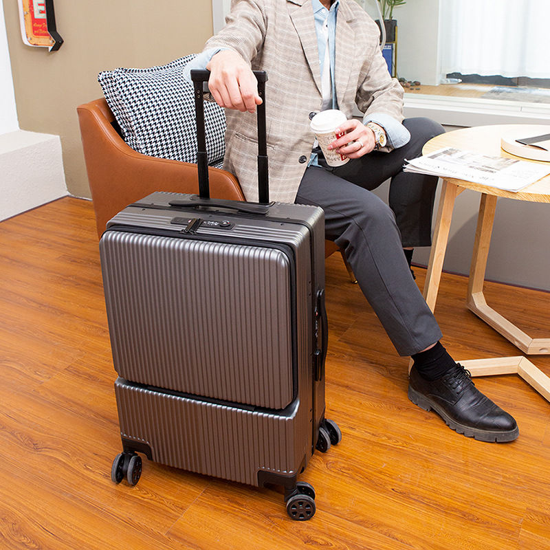 Thumbnail: Professional Jetsetter Front-Open Password Luggage (Customizable)