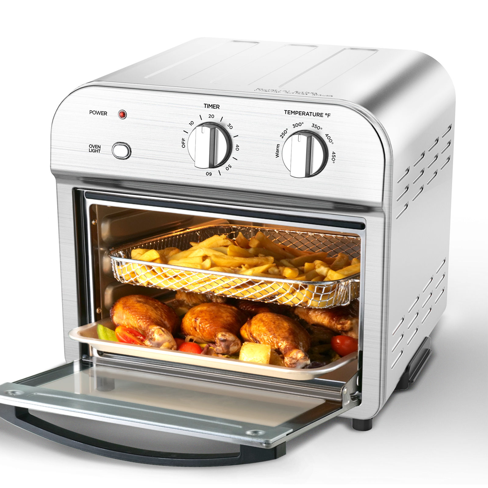 Air Fryer, Geek Chef Convection Air Fryer Toaster Oven, 4 Slice Toaster Air Frye