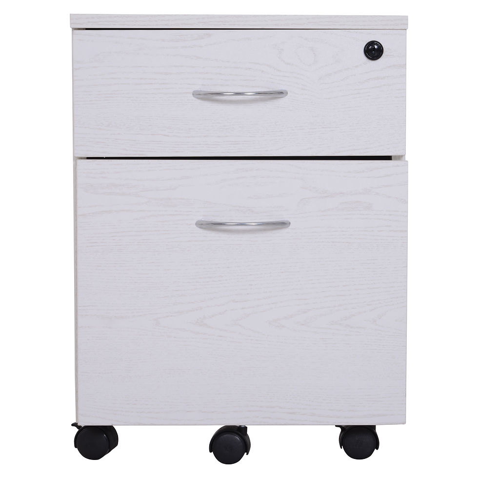 थंबनेल: 2-Drawer Filing Cabinet Office Drawers with Keys, Compact Slim Portable File Cab