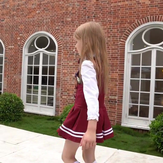 Thumbnail: Student Suit - Boy & Girl's Smart Burgundy Primary/Middle School Uniform