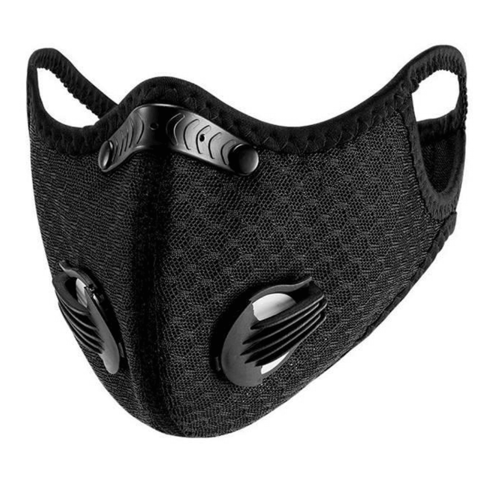 J.G. Performance Sports Face Mask W/ Activated Carbon Filter & Breathing Valves
