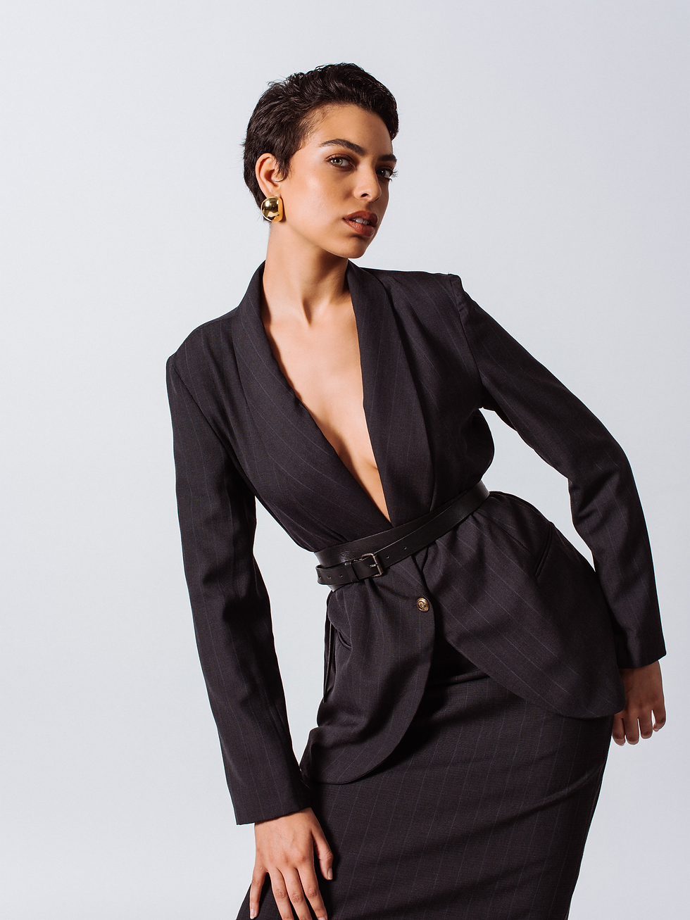 Thumbnail: ♀️ Tailor Wool Dark Grey Blazer