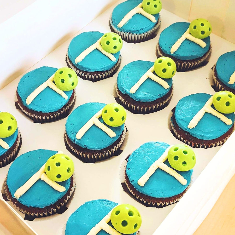 Pickleball Cupcakes