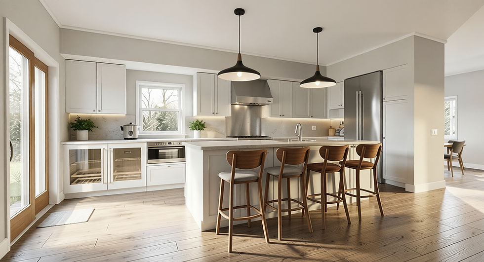 Kitchen Remodel Design Rendering