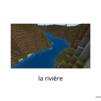 rivière Minecraft