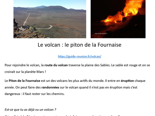 Facts about Réunion island for beginners in French