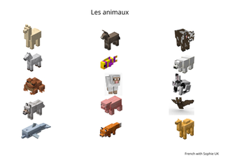 animaux Minecraft