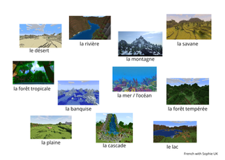paysages biomes Minecraft