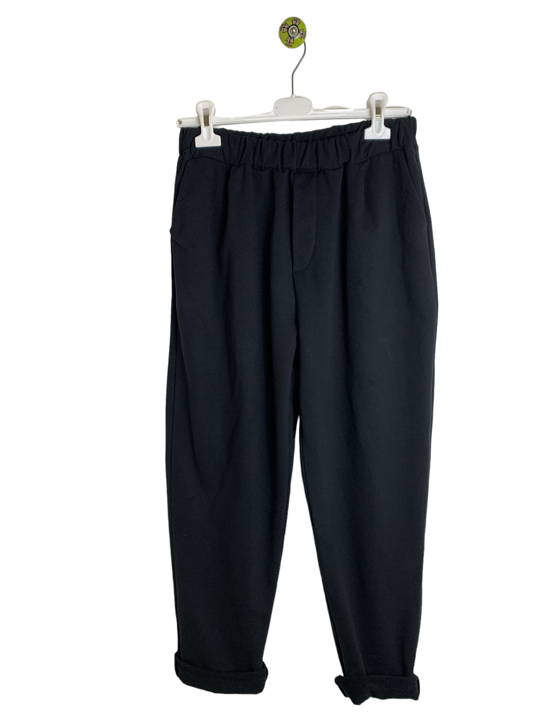 Panta morbido nero invernale