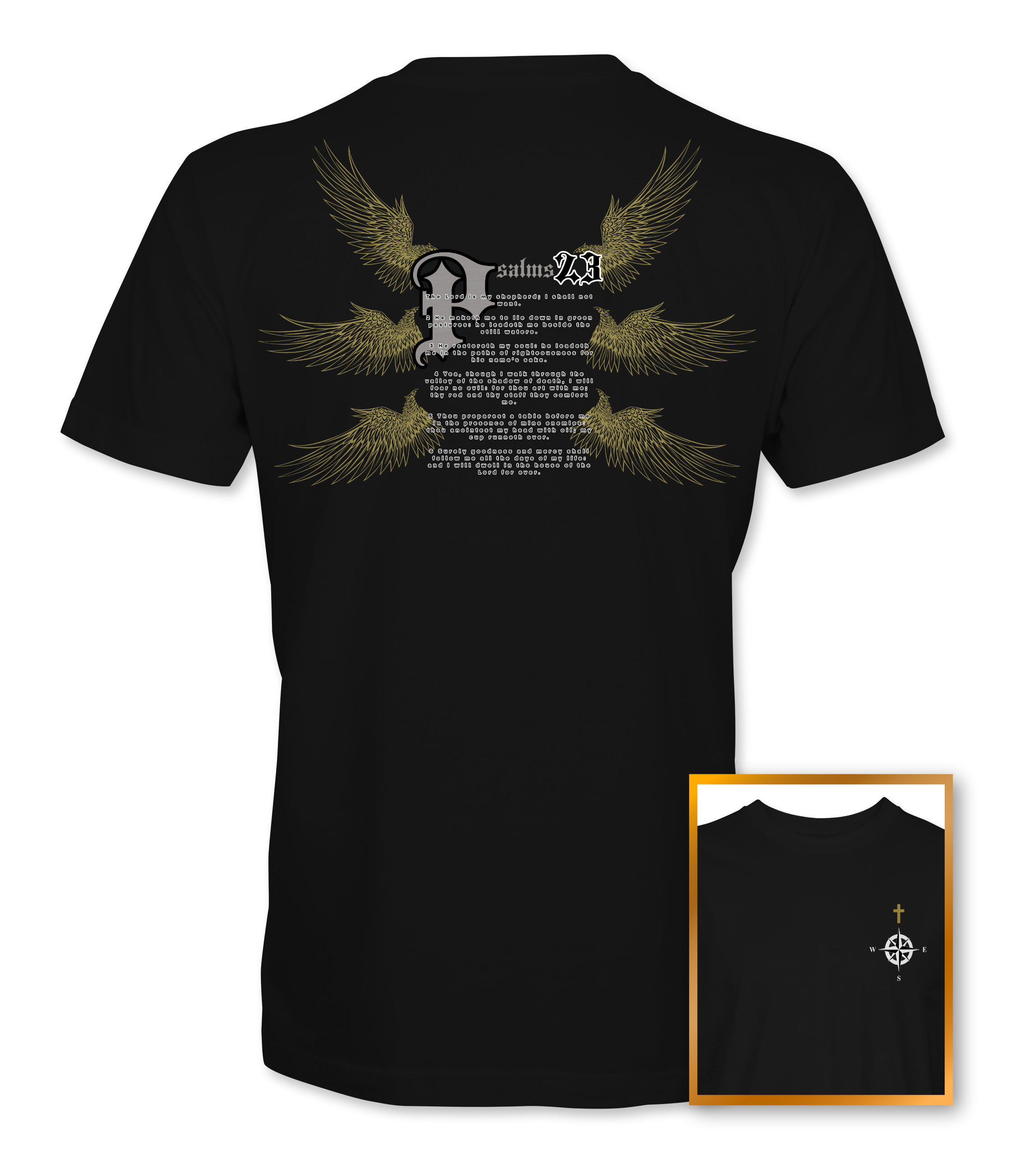 Psalm 23 Shirt | The Lord Is My Shepherd Christian T-Shirt