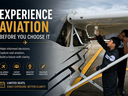Aviation Workshop for school students - a must experience for aspiring aviators before commitment