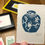 Thumbnail: Ginger Jar - Blue/Green - Original Linocut Print - A8
