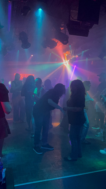 People dancing at a LGBTQ bar in Long Beach California