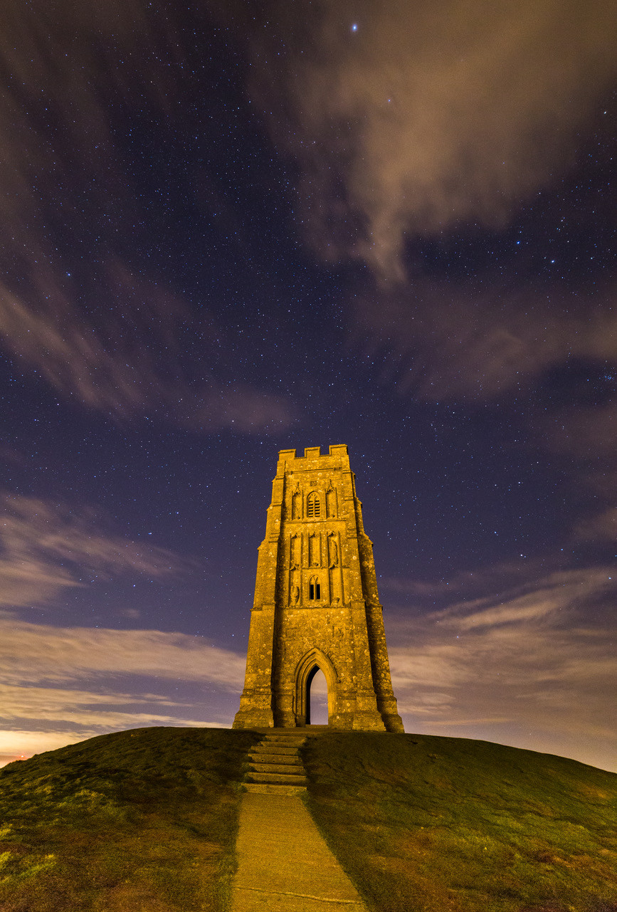Starry Sky over Glastonbury Tor by Martin Waters, Glastonbury Tor, Picture Somerset, Somerset photo exhibition, Somerset cool, Somerset blog