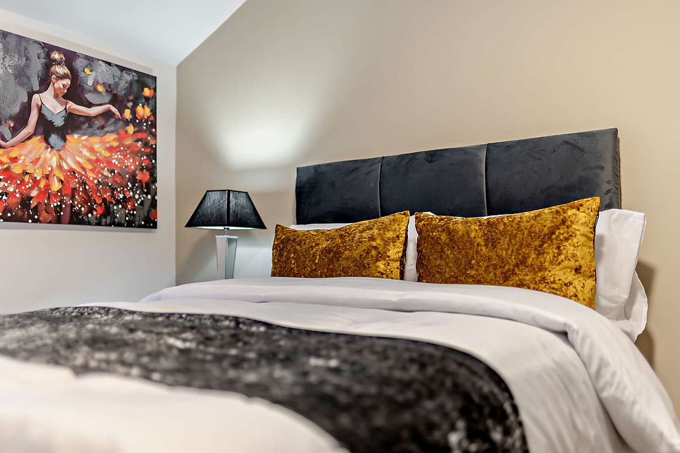 Velvet Room — long-stay worker accommodation bedroom in Buxton