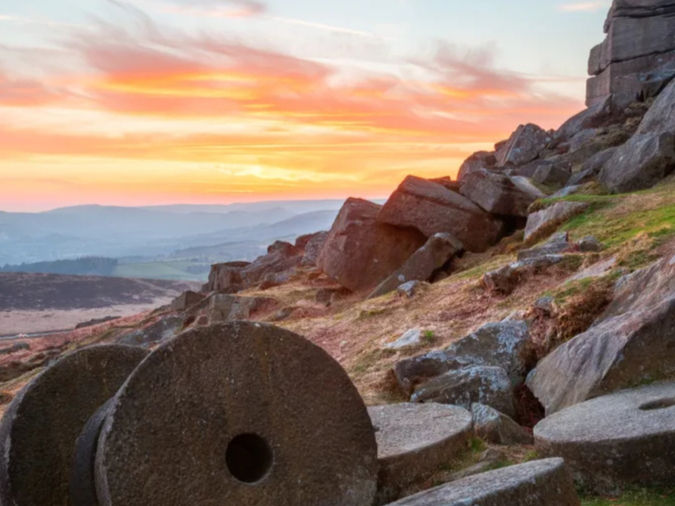Stanage Edge, inspiration for Brontë’s Jane Eyre