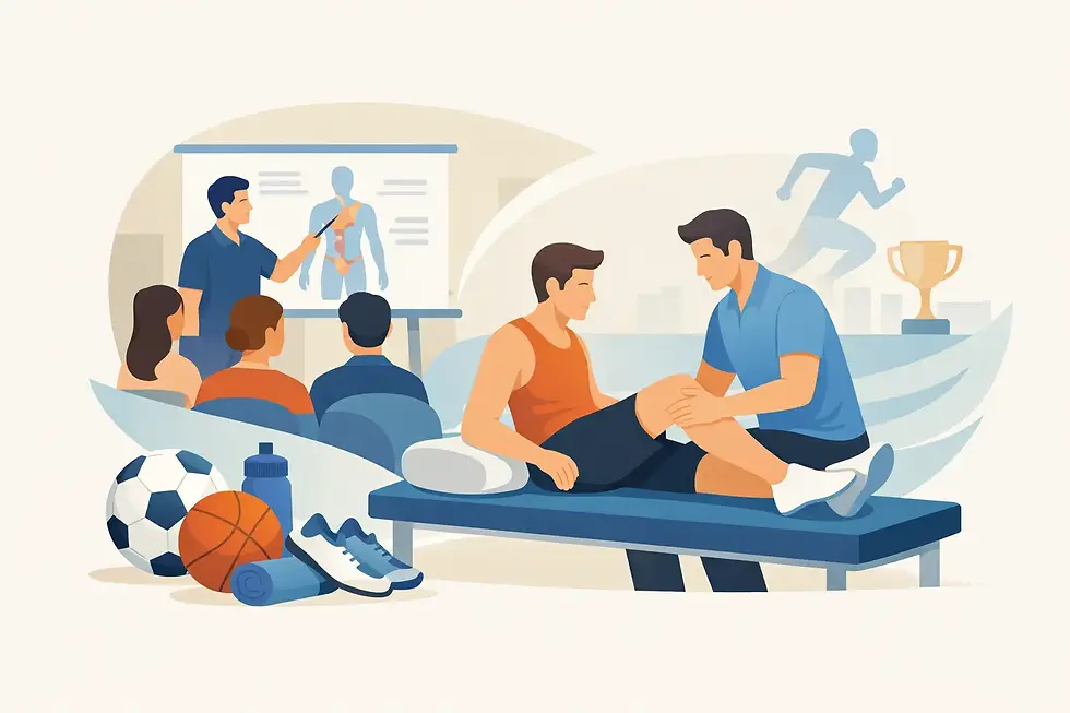 Curso de fisioterapia esportiva presencial vale a pena?