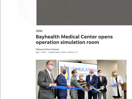 Delaware Online - Local News Coverage: Bayhealth Medical Center opens Simulation Center