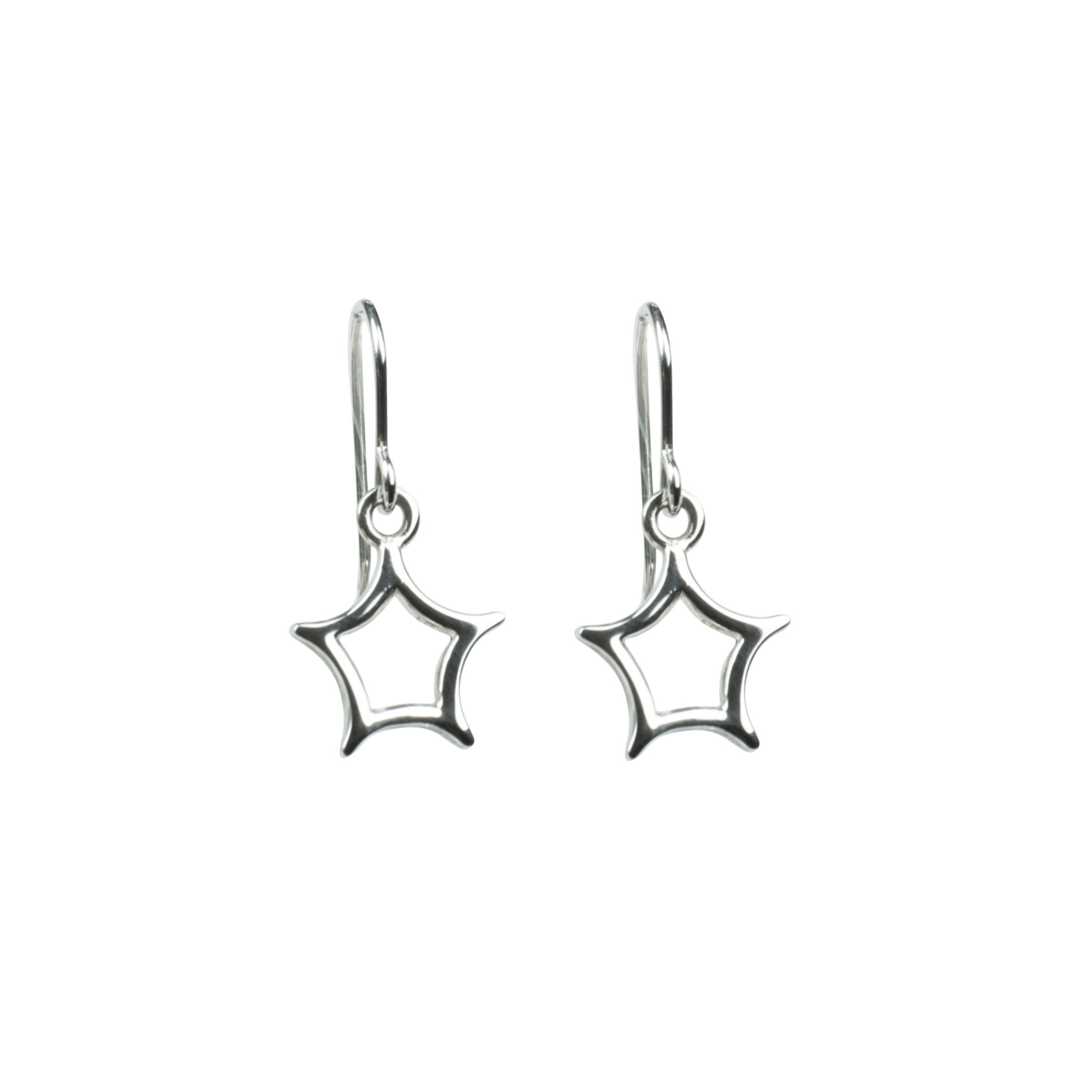 Sterling Silver Star Earrings