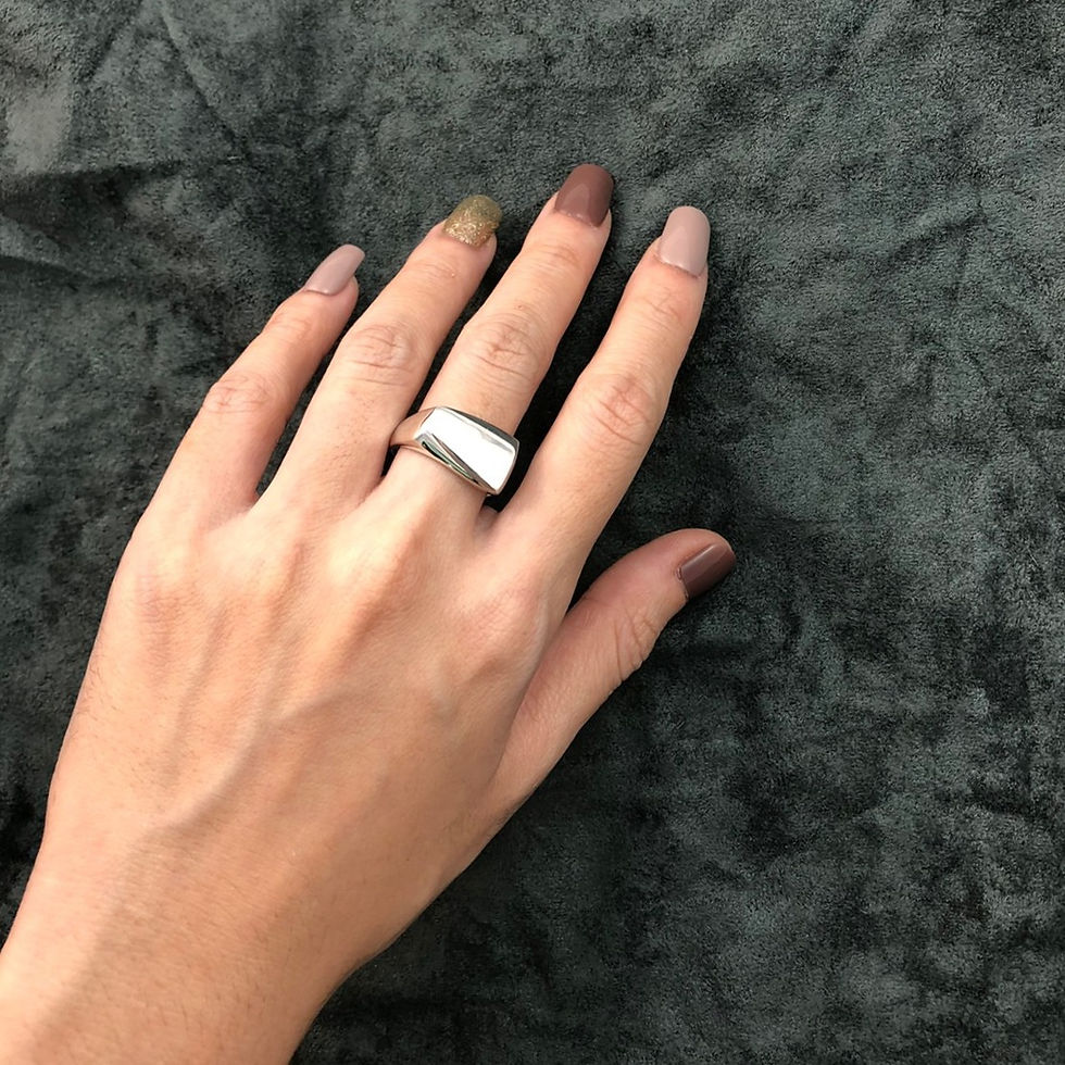 サムネイル： Sterling Silver Trapezoid Ring