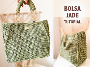 Bolsa de Crochê Passo a Passo em Vídeo - Bolsa Jade