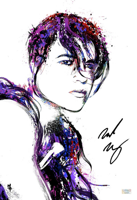 Letty 13"x19" Canvas Autographed by Michelle Rodriguez