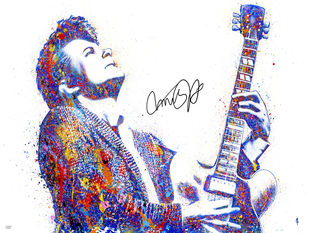 Marty McFly 40”×30” Canvas Autographed by Michael J. Fox