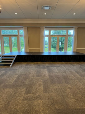 8x16 portable stage rental for weddings and corporate events in Columbus Ohio by Eden Rentals