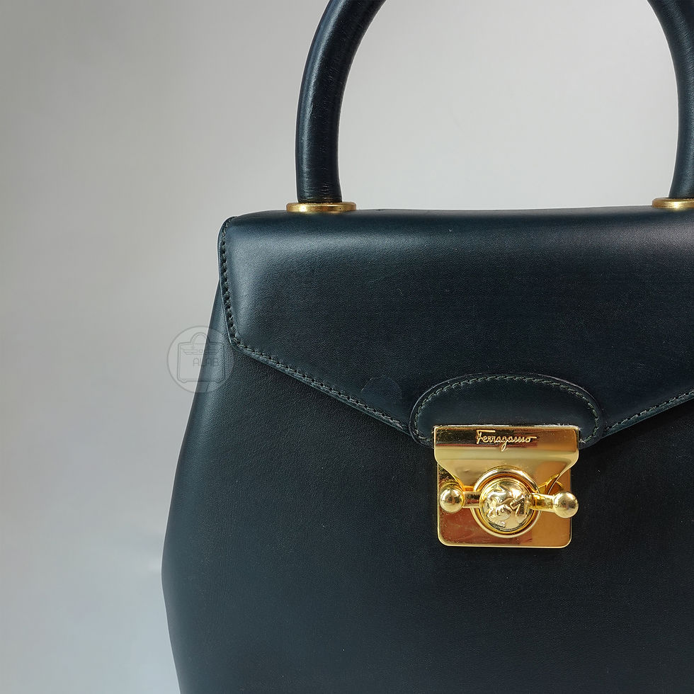 Thumbnail: Salvatore Ferragamo Icon Motif 2way Bag Đen