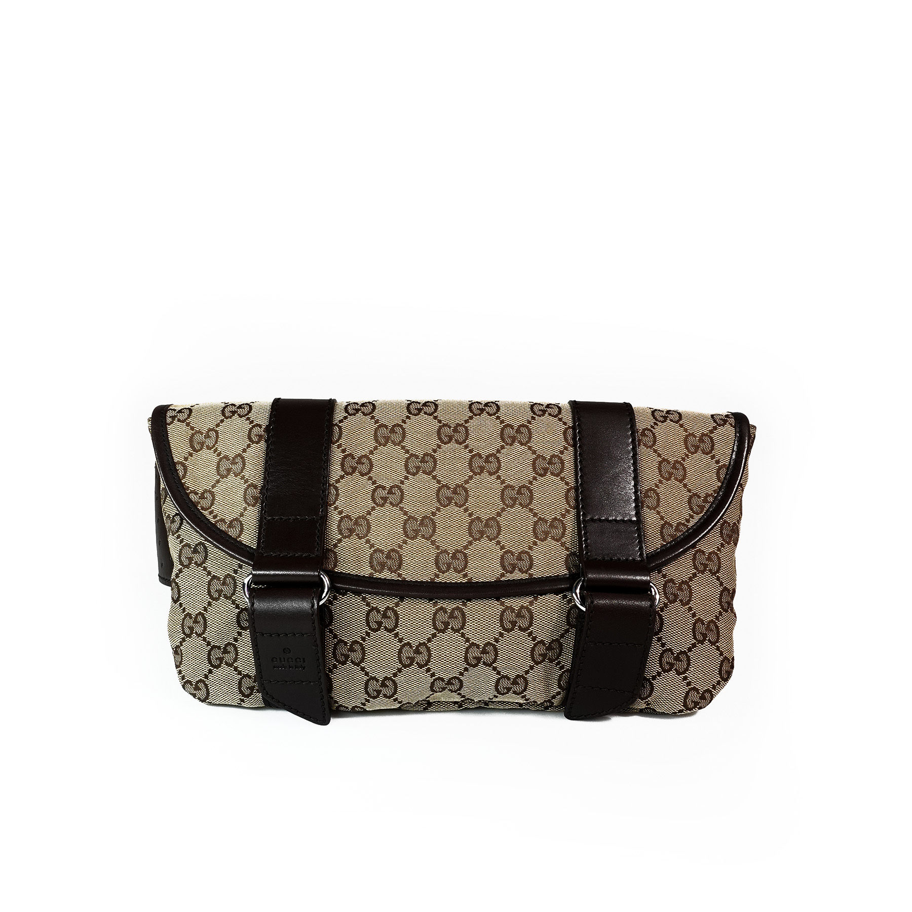 Gucci Monogram Canvas Supreme Belt Pouch Bag