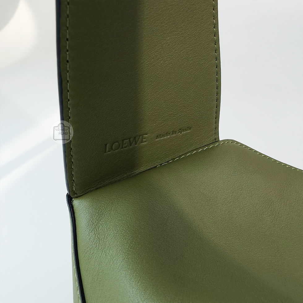 Hình thu nhỏ: Loewe Puzzle Leather Hobo Shoulder Bag Xanh Bơ