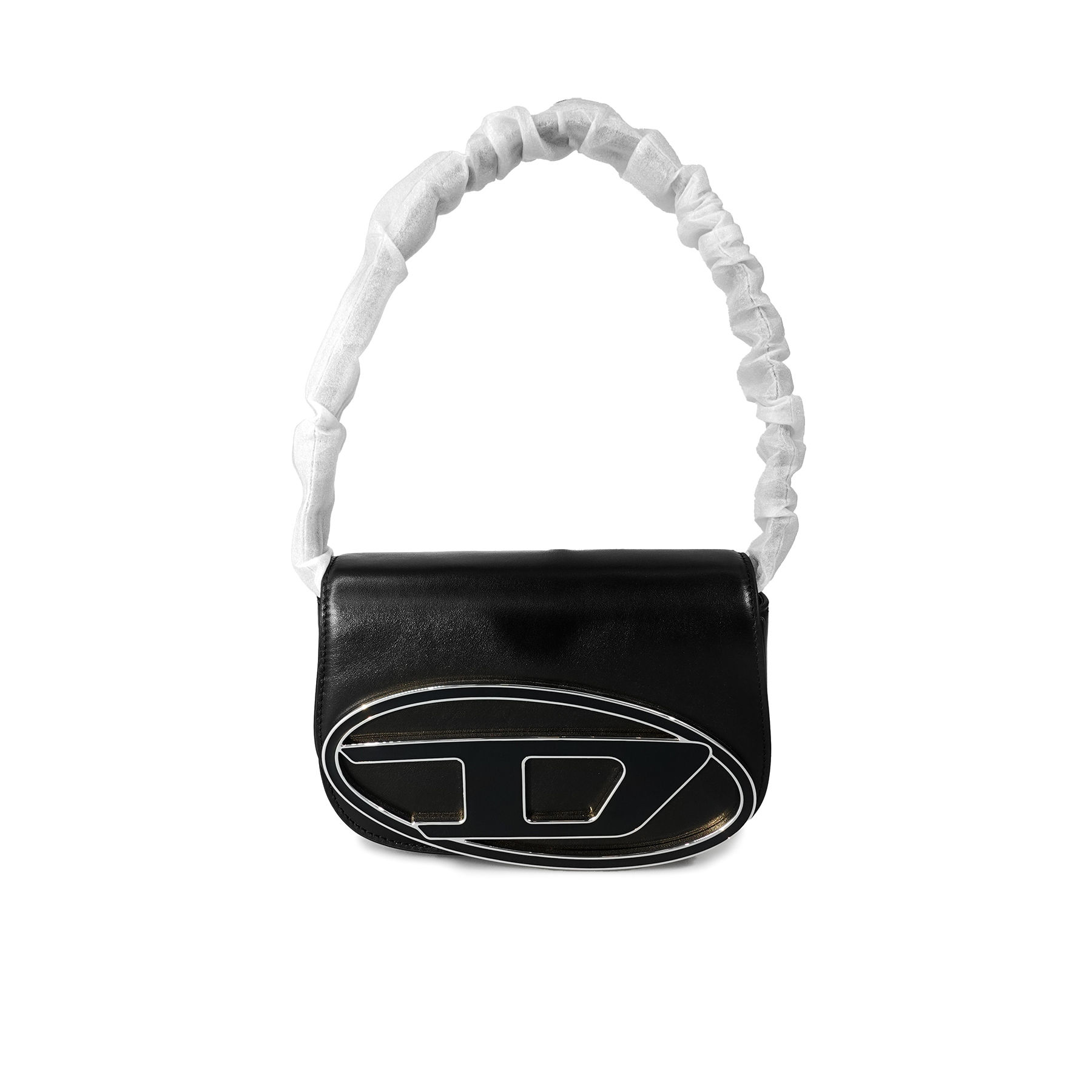 Diesel Iconic Shoulder Bag In Nappa Leather Đen