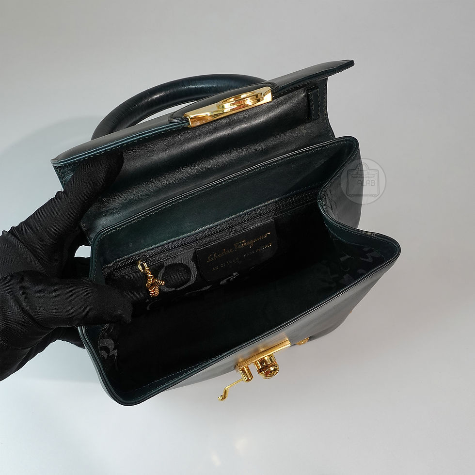 Thumbnail: Salvatore Ferragamo Icon Motif 2way Bag Đen