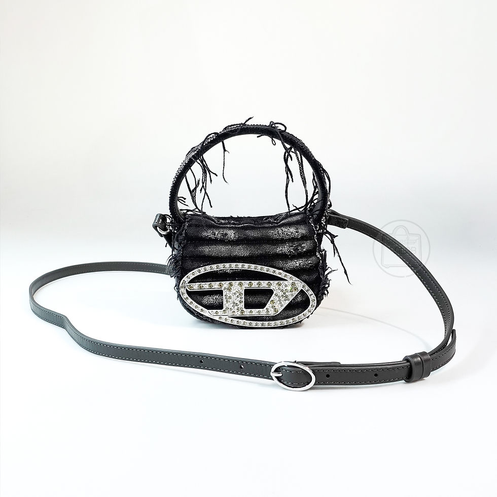 Hình thu nhỏ: Diesel Baquette Mini Đen Denim