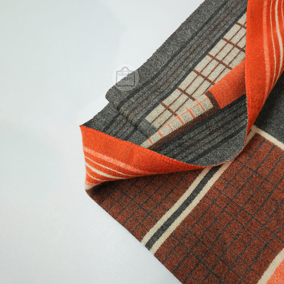 Hình thu nhỏ: Khăn Choàng Dạ Lớn Vải Cashmere Hoạ Tiết Ngựa Cam
