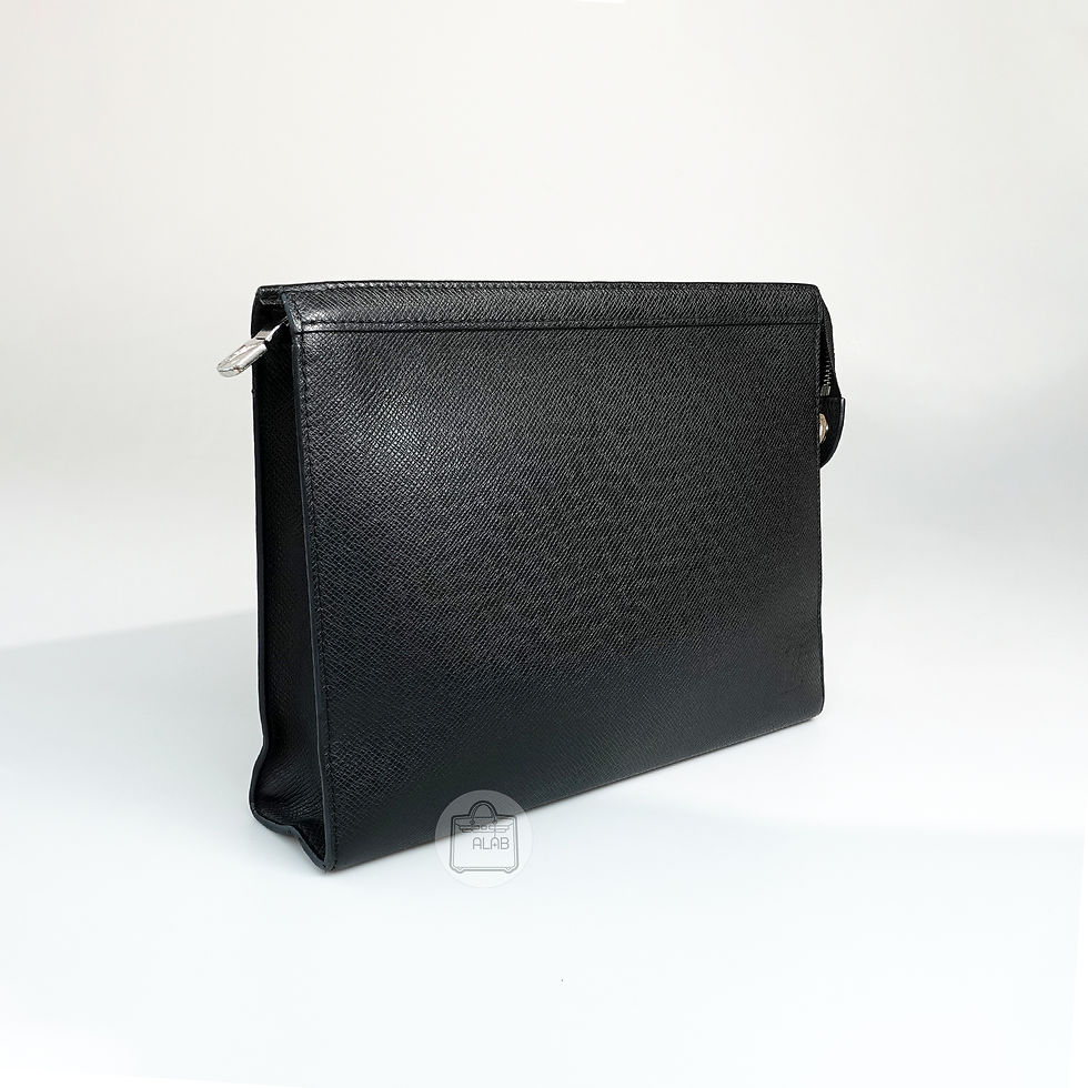 Hình thu nhỏ: Louis Vuitton Pochette Voyage MM Clutch Đen
