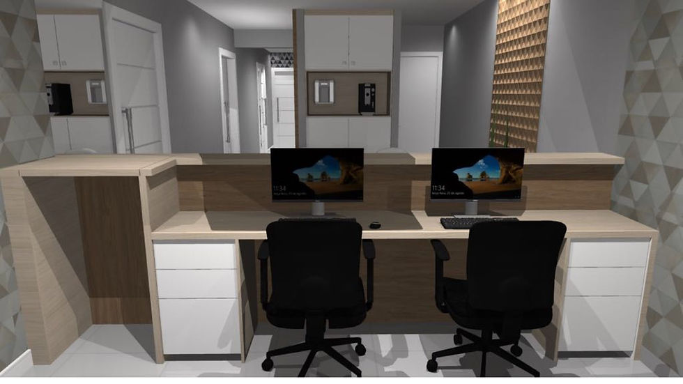 Interno da Recepção