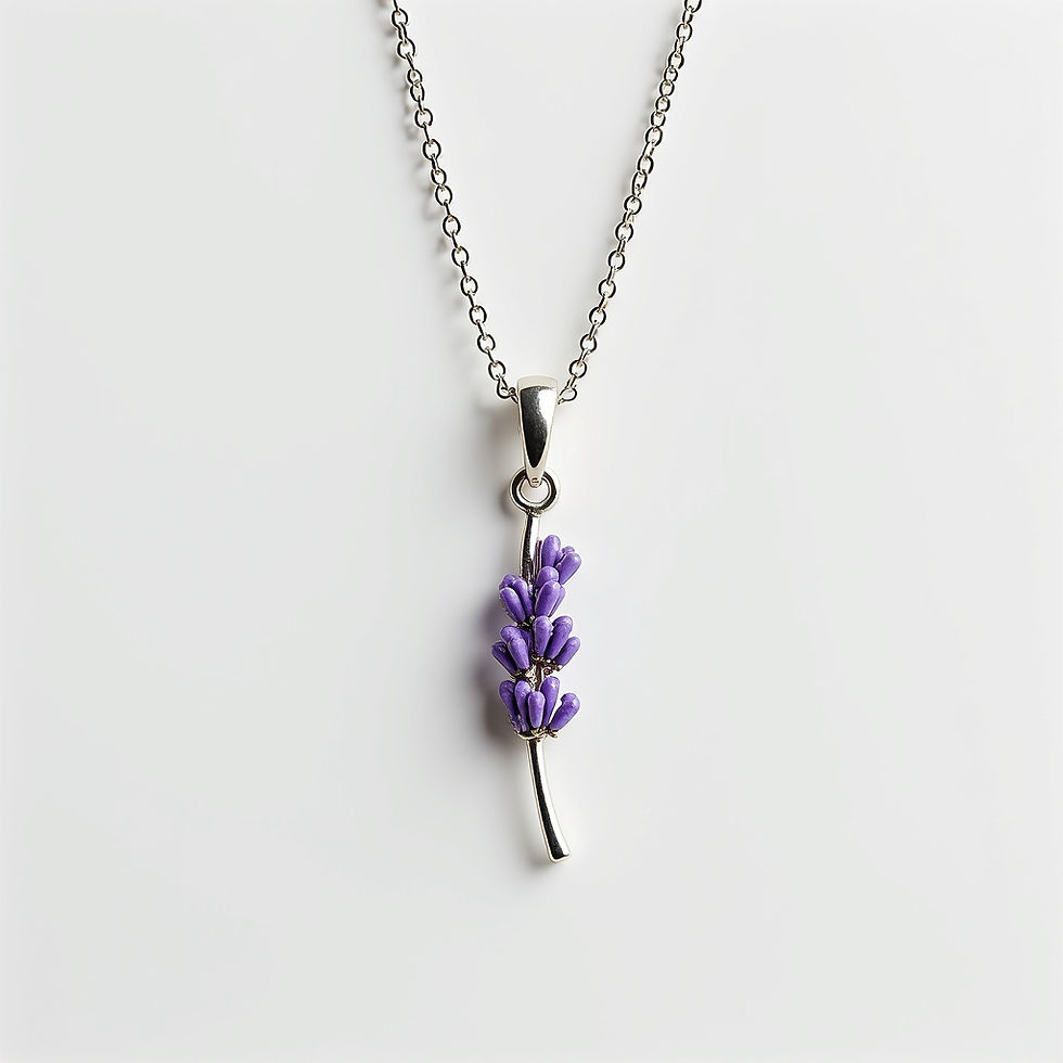Pendentif Fleur Lavande