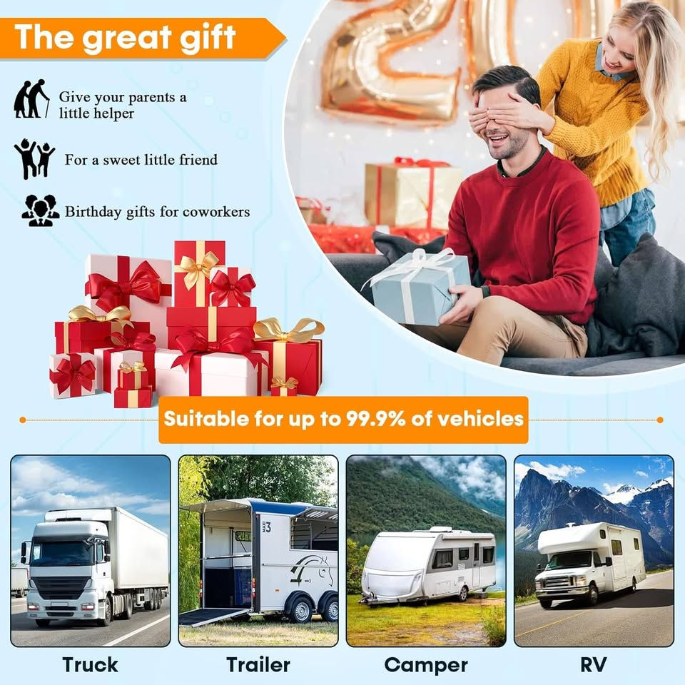 Miniature : Magnetic Solar Wireless Backup Camera: 7" DVR Portable 1 Min Easy Install Scratc