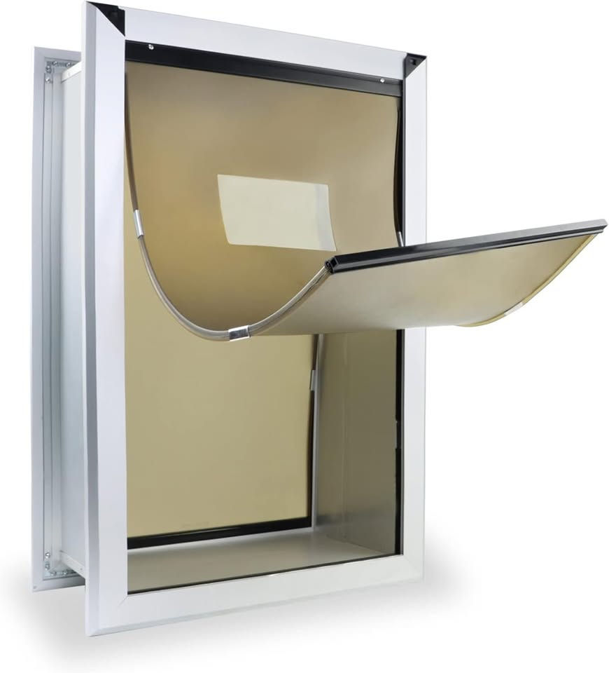 Thumbnail: HANIML Extra Large Dog Door Heavy Duty Aluminum Doggy Door with Telescoping Tunn