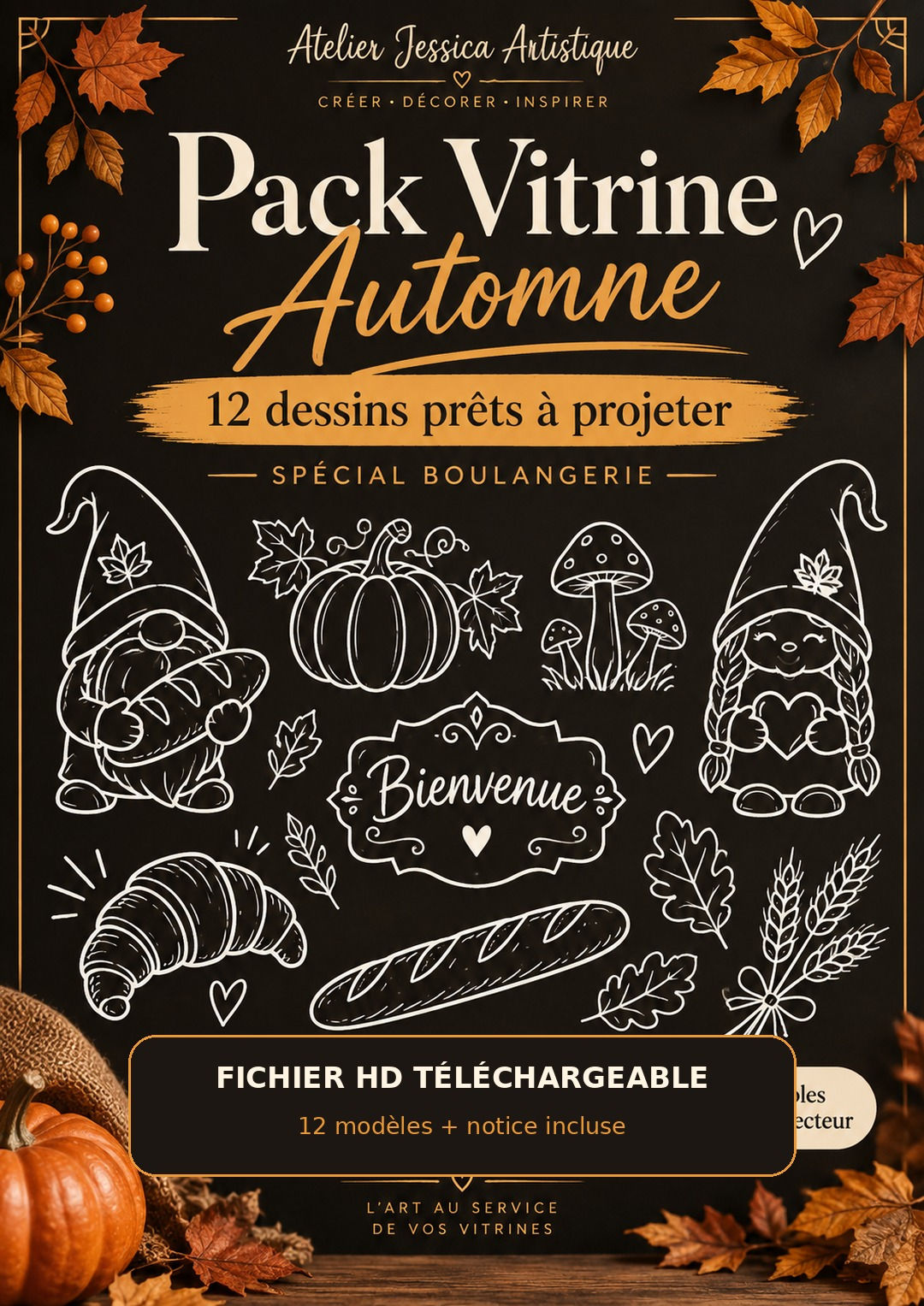 Pack Vitrine Automne – Atelier Jessica Artistique