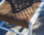 Thumbnail: Project "X" Alu. Lounge Chair Geo Pattern Padded Wicker Seat